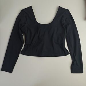 Fabletics Black Long Sleeve Women's Top